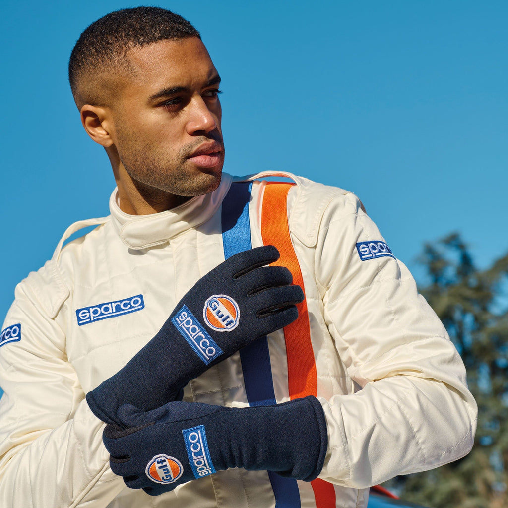 Sparco Gulf Racing Driver Suit Classic Retro 2-Layer Overalls Fireproof FIA Spec Sparco