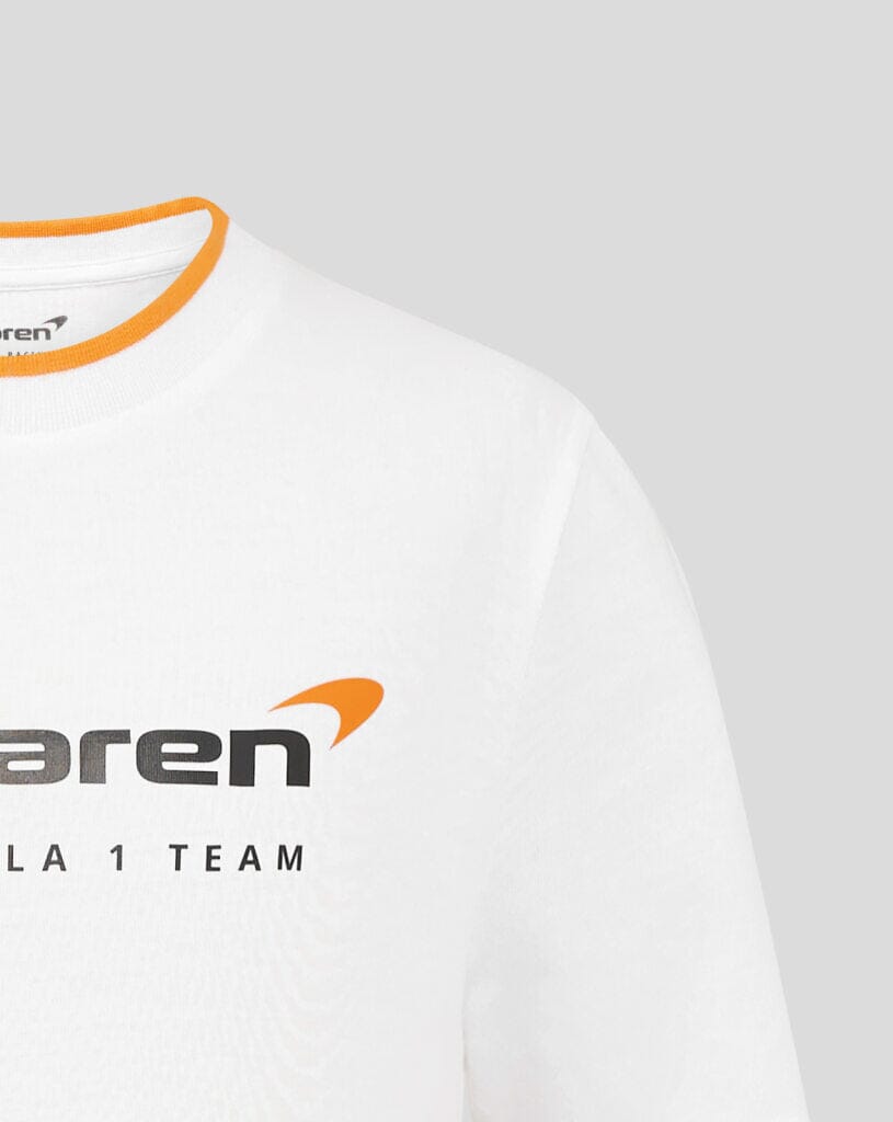 McLaren F1 Kids Core Essentials T-Shirt - Youth White Endless Racegear