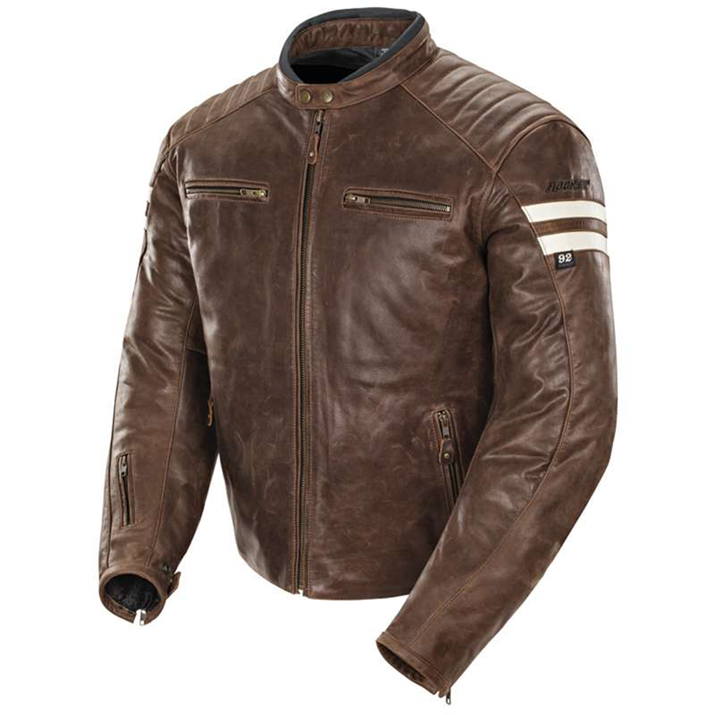 [Color:::Brown-Cream] JOE ROCKET CLASSIC 92' LEATHER JACKET