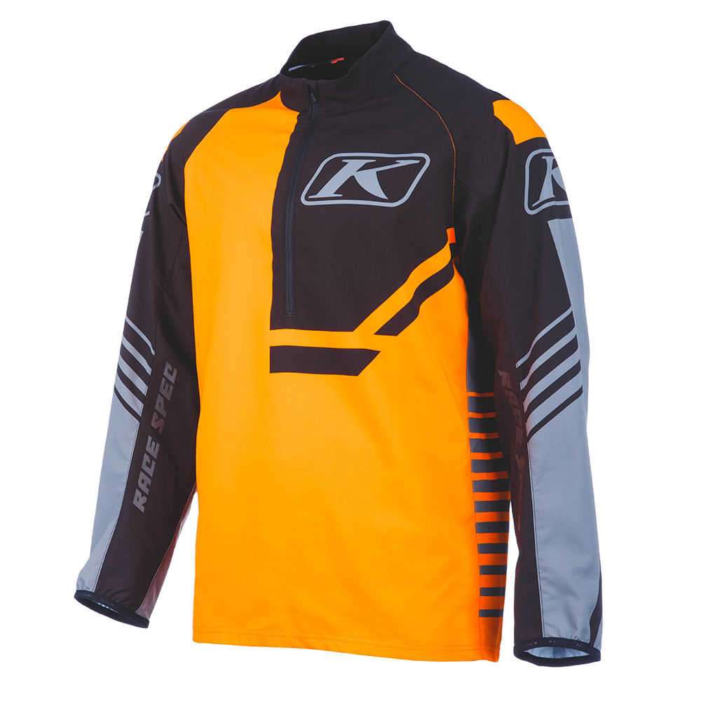 [Color:::Black / Strike Orange] Klim Revolt ¼ Zip Pullover