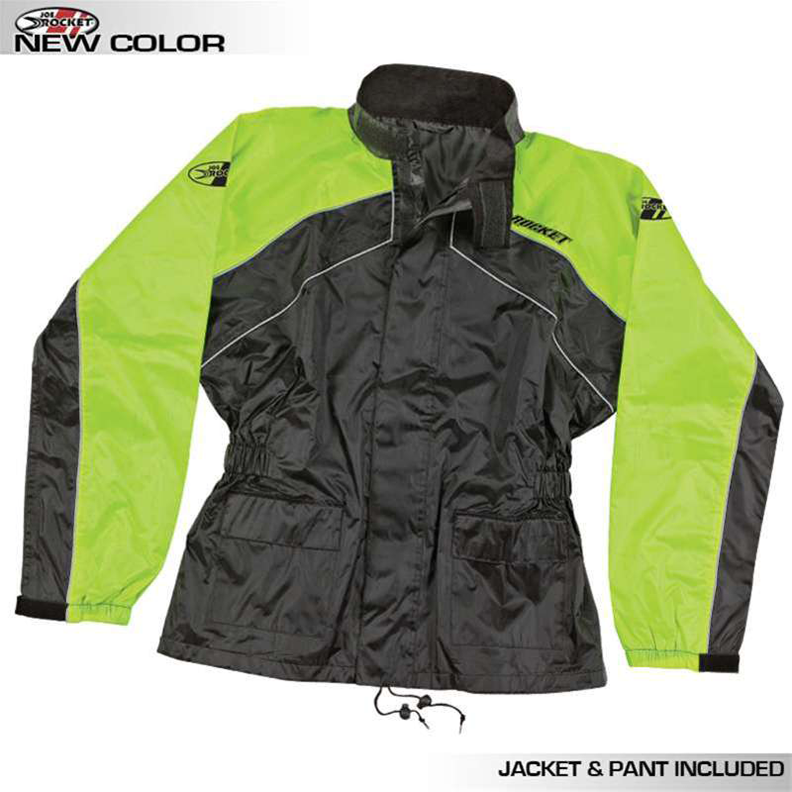 [Color:::Black / Hi Vis] JOE ROCKET RS-2 2-PIECE RAINSUIT