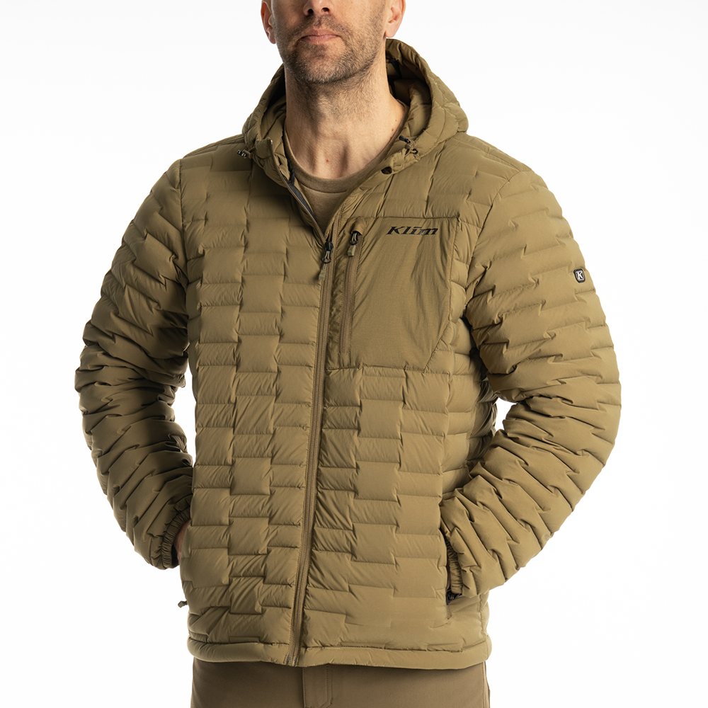 [Color:::Dark Olive] Klim Boulder Stretch Down Hooded Jacket