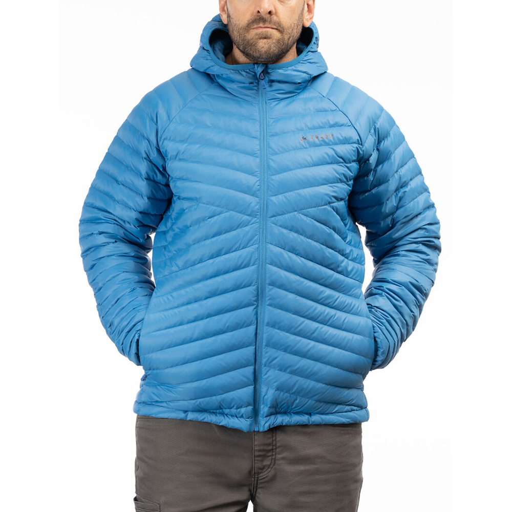 [Color:::Imperial Blue] Klim Arete Down Hooded Jacket