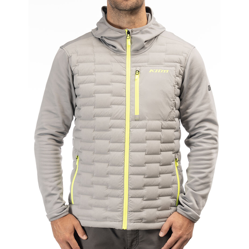 [Color:::Monument] Klim Boulder Stretch Down Hybrid Hoodie