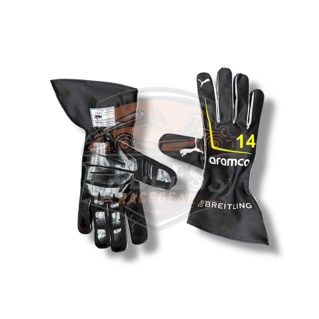 2026 Aston Martin Aramco Formula One Team Racing Replica Gloves Endless Racegear