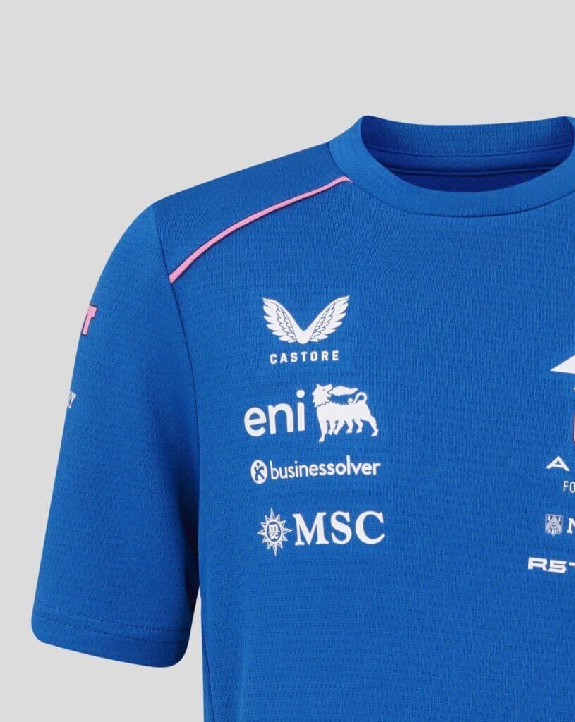 Alpine Racing F1 2026 Kids Team Set Up T-Shirt - Youth Lapis Blue Alpine