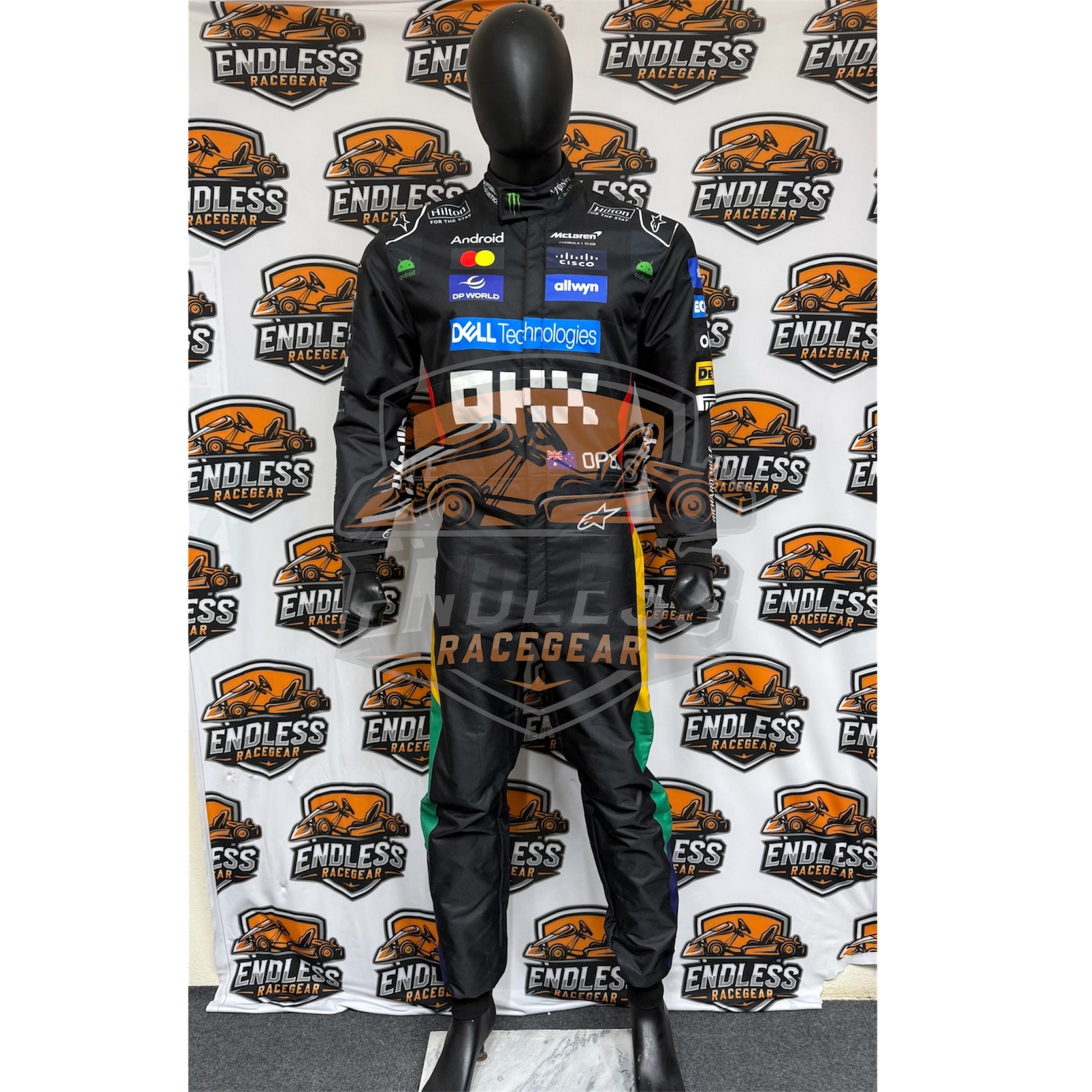 2025 McLaren Sliver Stone F1 Racing Team Suit | Sliver Stone GP Endless Racegear