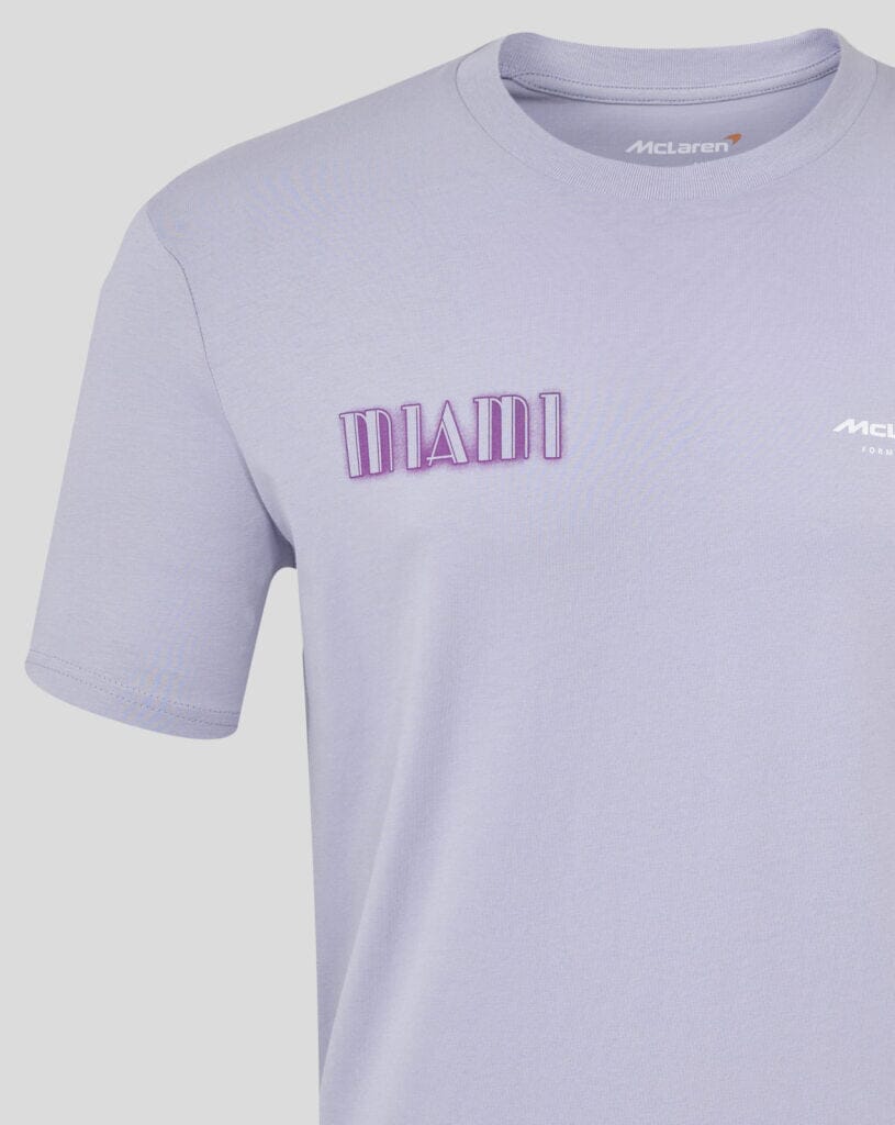 McLaren F1 Miami GP Oversized Fit Graphic T-Shirt - Purple McLaren-Castore