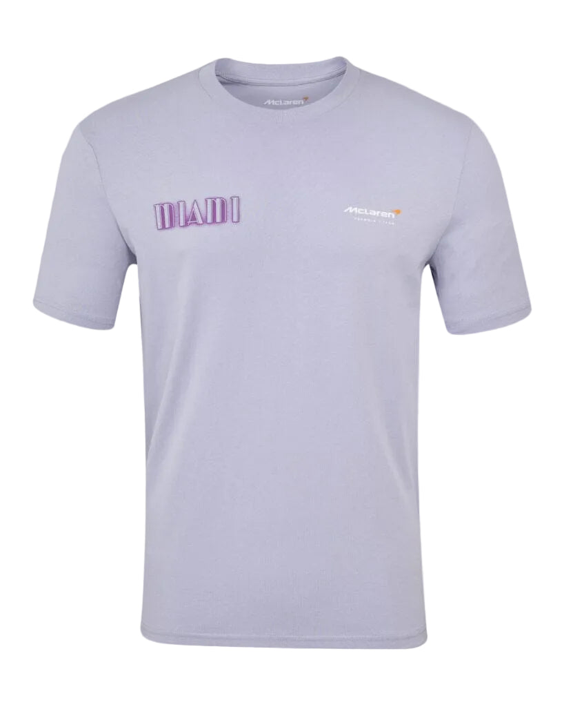 McLaren F1 Miami GP Oversized Fit Graphic T-Shirt - Purple McLaren-Castore