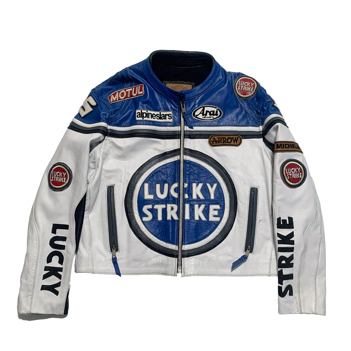 Lucky Strike Casual Moto Leather Jacket Endless Racegear