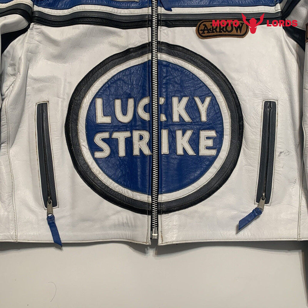 Lucky Strike Casual Moto Leather Jacket Endless Racegear