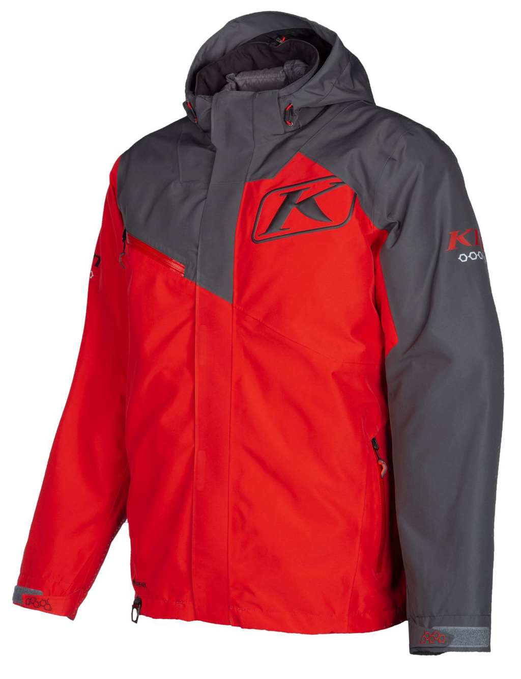 [Color:::High Risk Red - Asphalt] Klim Kompound Jacket