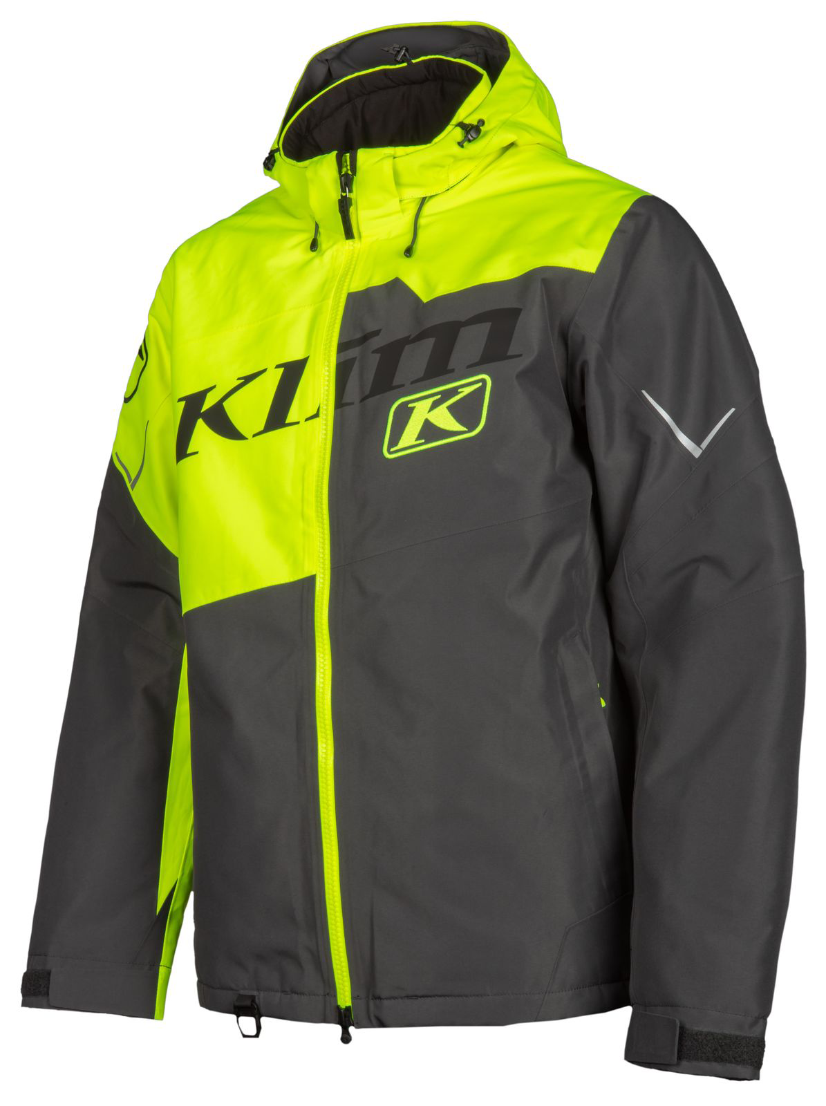 [Color:::Hi Vis - Asphalt] Klim Instinct Jacket