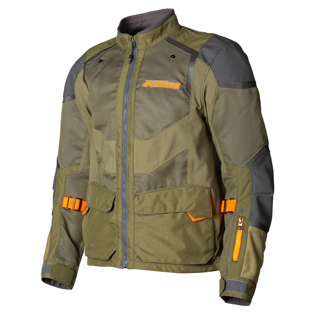 [Color:::Sage - Strike Orange] Klim Baja S4 Jacket