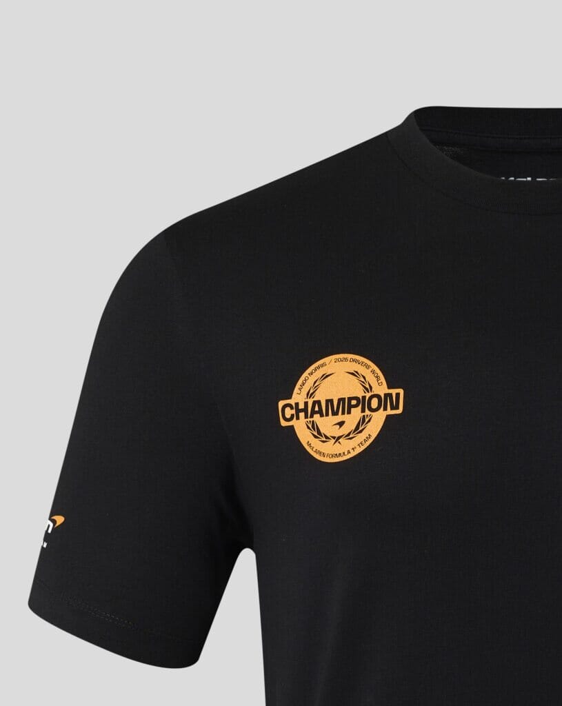 McLaren F1 Lando Norris Championship Winner T-Shirt - Black McLaren-Castore
