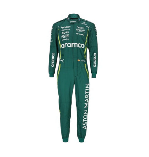 2025 Fernando Alonso Aston Martin F1 Team Replica Race Suit Endless Racegear