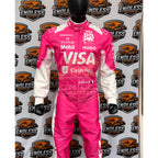 2025 Racing Bulls F1 Miami GP Replica Race Suit – Pink and White Edition Endless Racegear