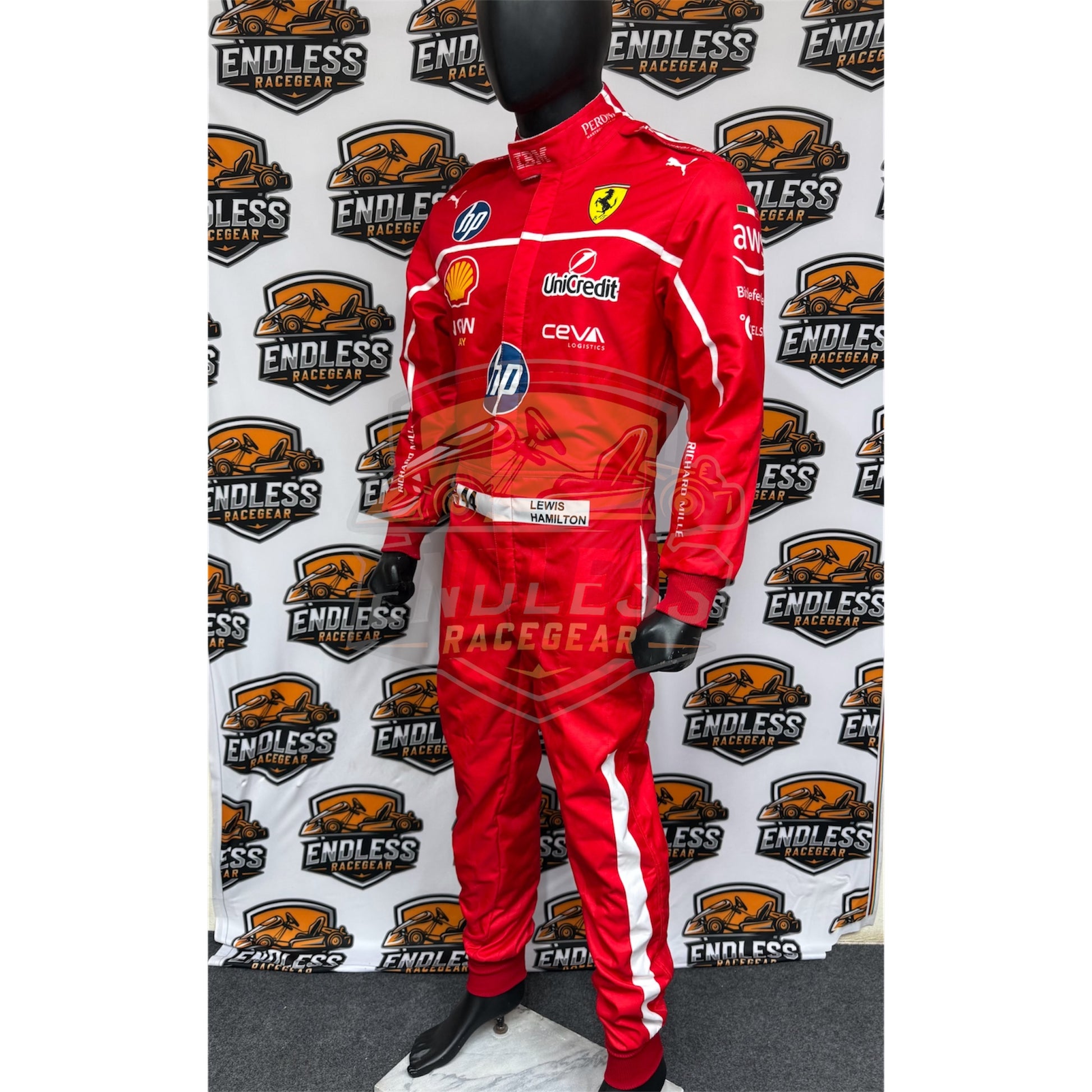 2025 Charles Leclerc Scuderia Ferrari HP F1 Replica Race Suit Endless Racegear
