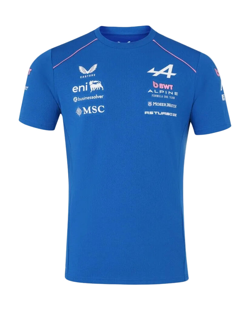 Alpine Racing F1 2026 Men's Team Set Up T-Shirt - Lapis Blue Alpine