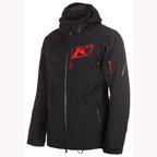 [Color:::Black - Fiery Red] Klim Storm Jacket