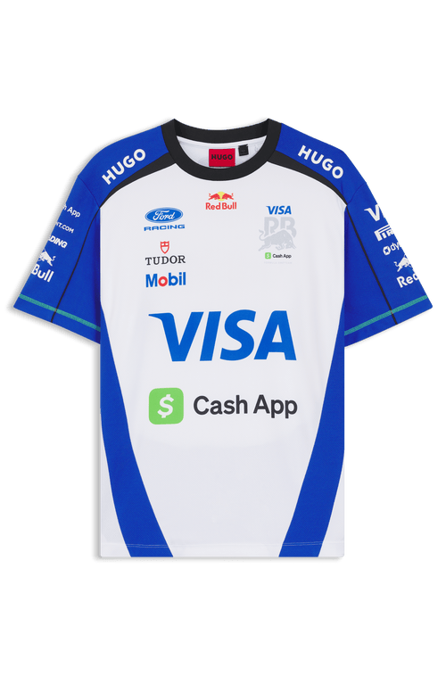 Visa Cash App RB F1 2026 Men's Team T-Shirt - White Visa Cash App RB