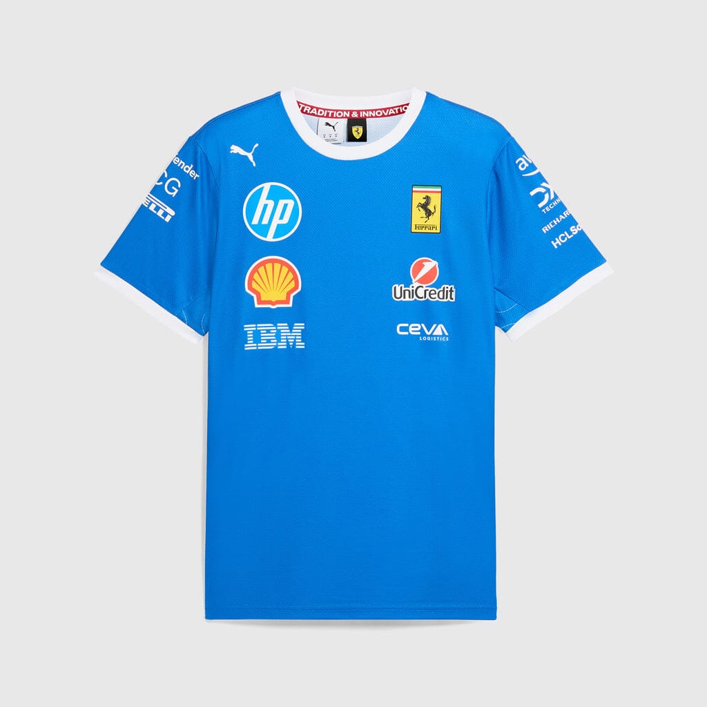 Scuderia Ferrari F1 Special Edition Monza GP Team T-Shirt - Blue Endless Racegear
