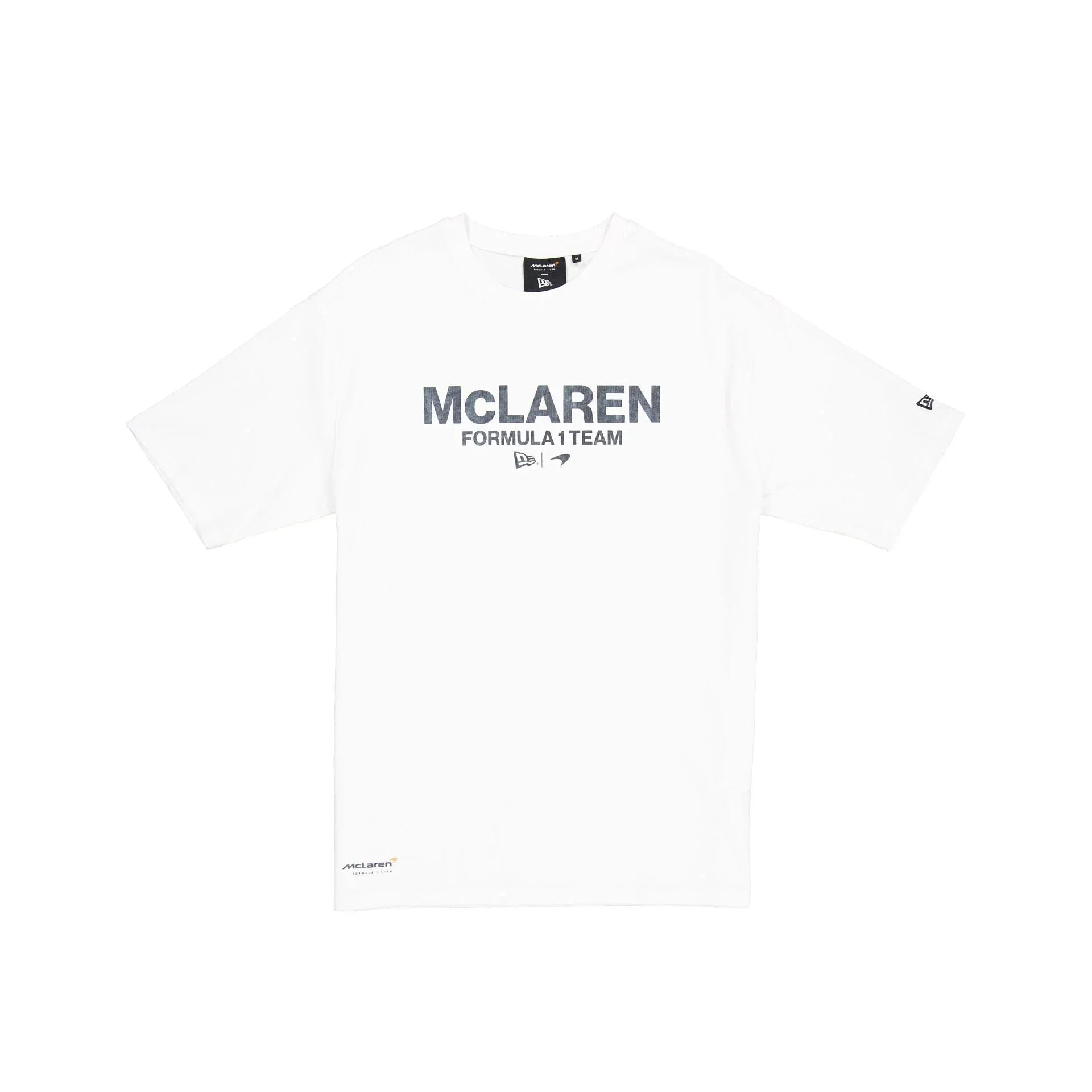 McLaren F1 x New Era Washed Logo T-Shirt - Stone/Black/White T-shirts McLaren-Castore XS White 