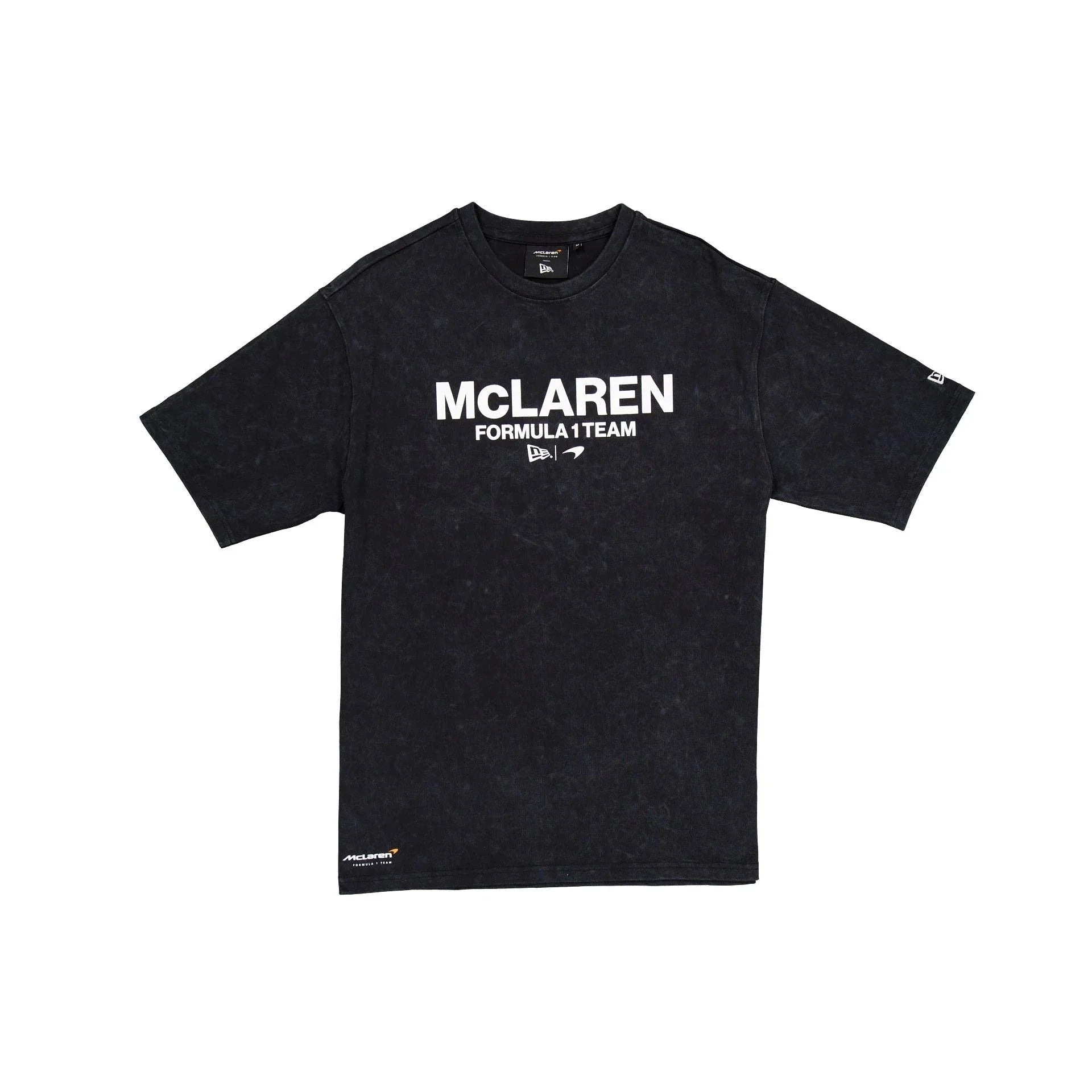 McLaren F1 x New Era Washed Logo T-Shirt - Stone/Black/White T-shirts McLaren-Castore XS Black 