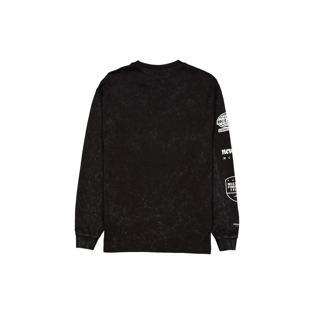 McLaren F1 x New Era Long Sleeve Racing T-Shirt - White/Black Endless Racegear