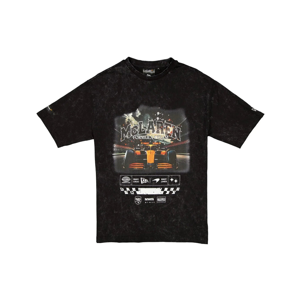 McLaren F1 x New Era Washed Graphic T-Shirt - Black Endless Racegear