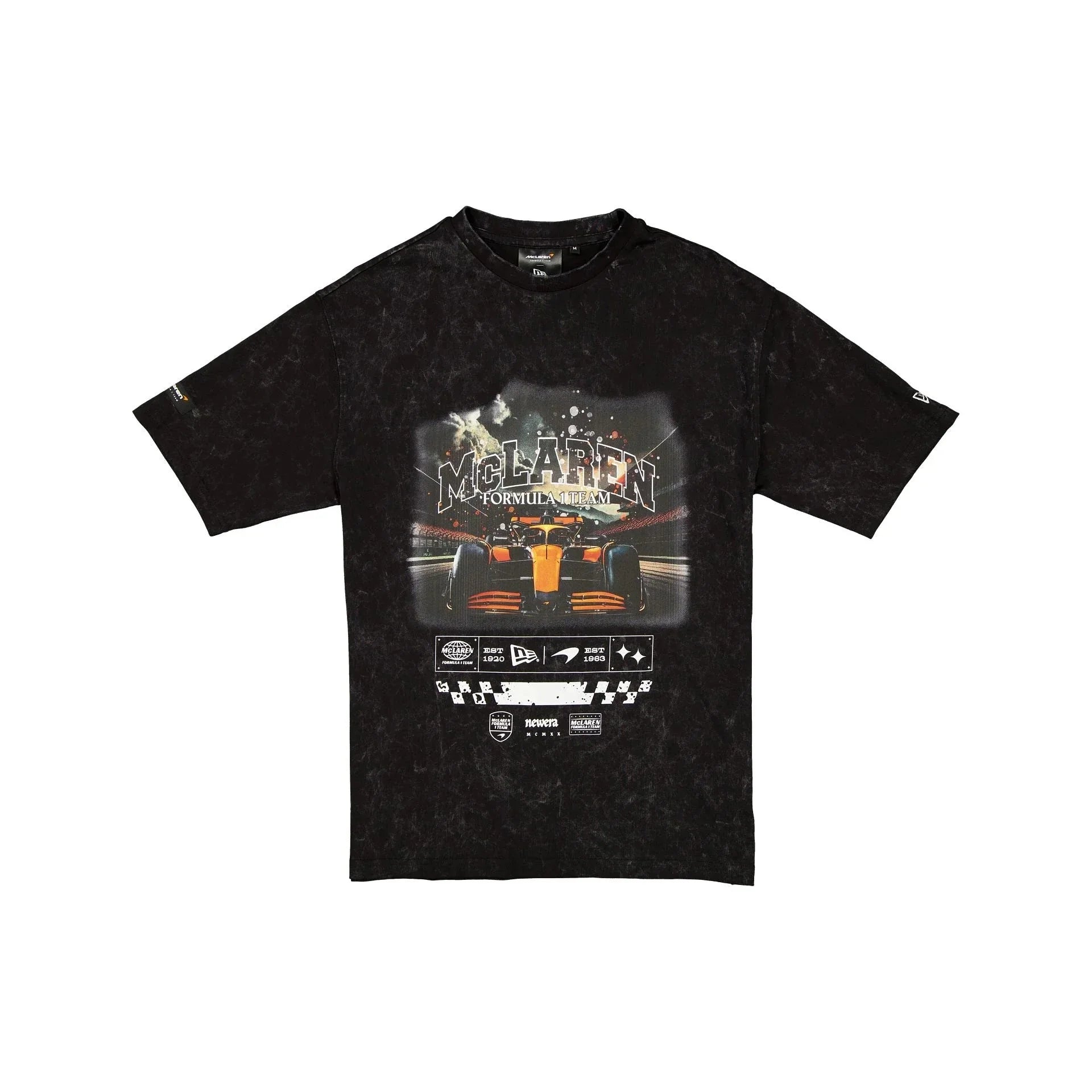 McLaren F1 x New Era Washed Graphic T-Shirt - Black Endless Racegear