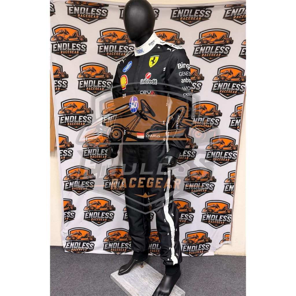 2026 Scuderia Ferrari Charles Leclerc HP Singapore GP Replica Race Suit Endless Racewear