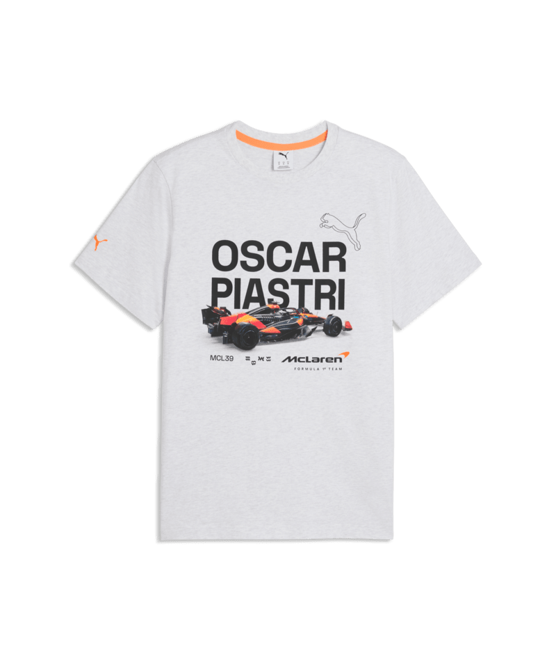 McLaren F1 Oscar Piastri Driver T-Shirt - Puma Black/Papaya T-shirts McLaren XS White 