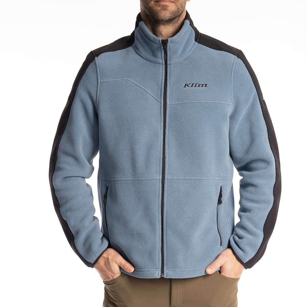 [Color:::Blue Fusion - Black] Klim Teton Crest Fleece Jacket