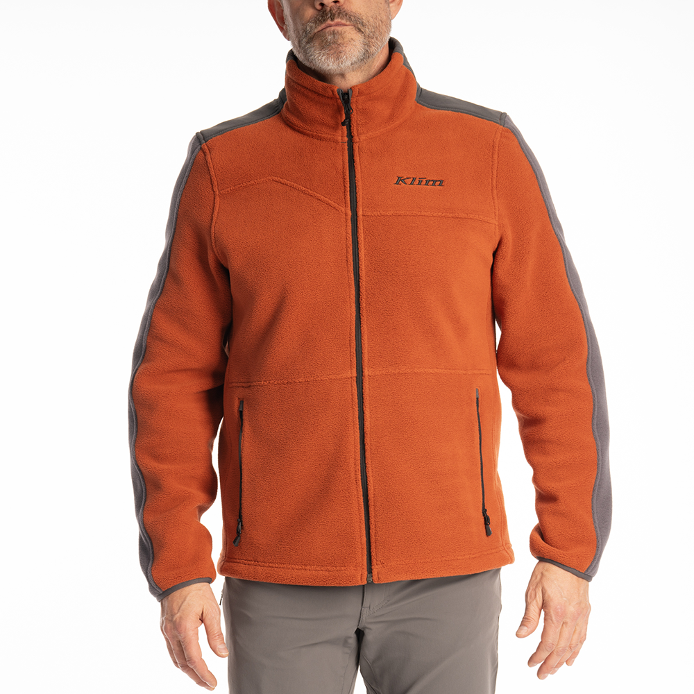 [Color:::Picante - Asphalt] Klim Teton Crest Fleece Jacket