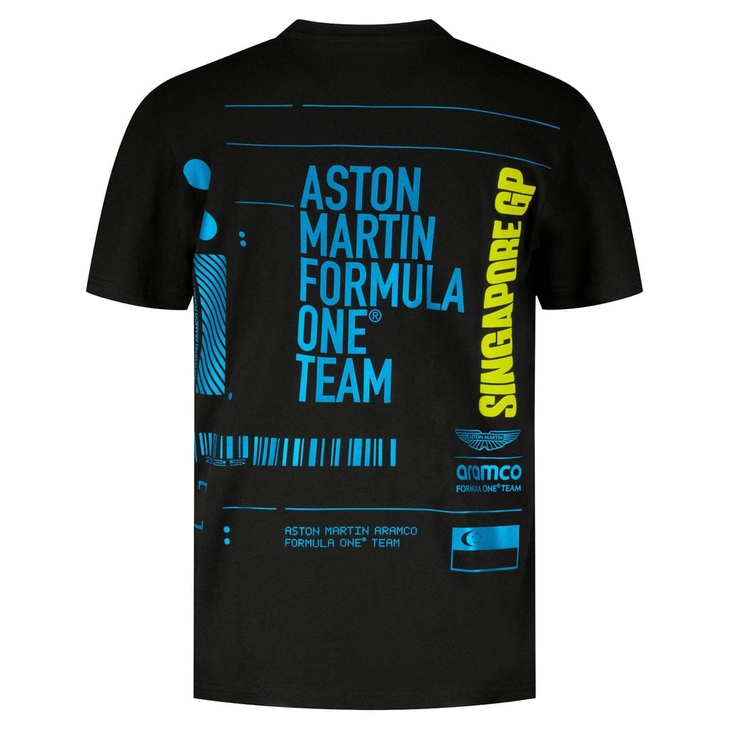 Aston Martin F1 Special Edition Singapore GP T-Shirt - Black Endless Racegear