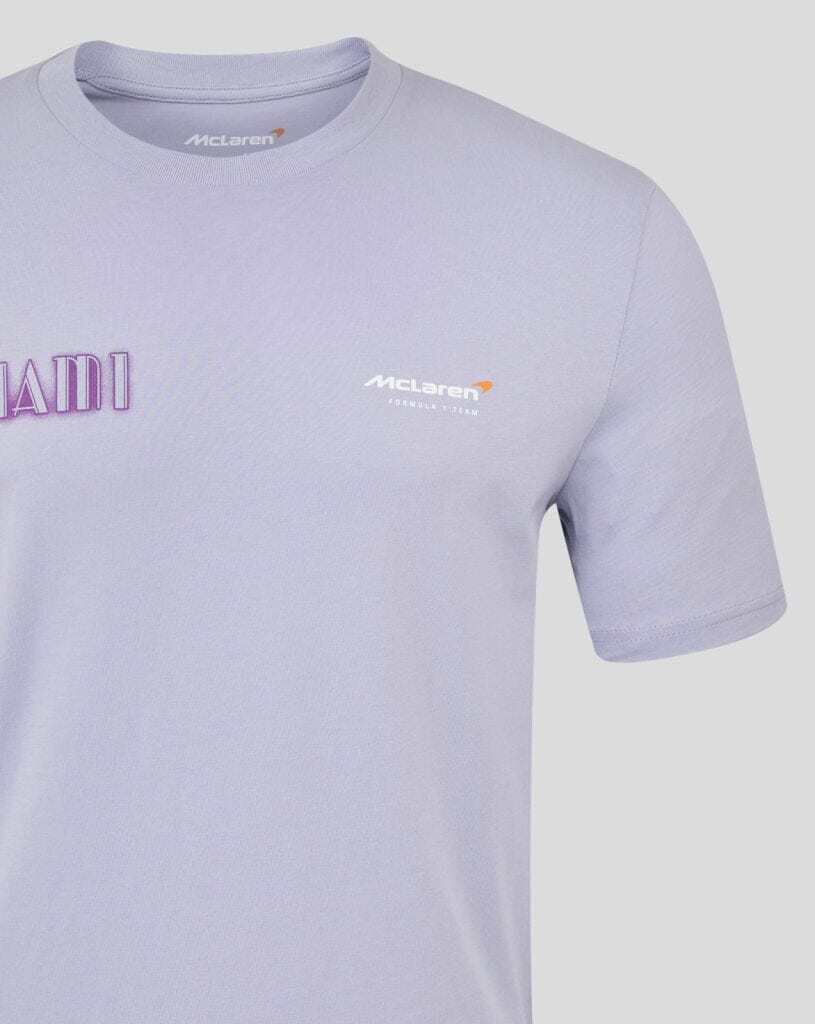 McLaren F1 Miami GP Oversized Fit Graphic T-Shirt - Purple McLaren-Castore