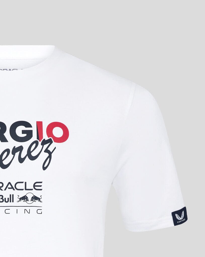 Red Bull Racing F1 Sergio "Checo" Perez Flag T-Shirt - White/Navy Red Bull Racing