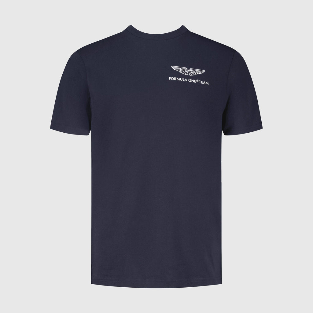 Aston Martin F1 Lance Stroll Lifestyle T-Shirt  - Navy Aston Martin F1