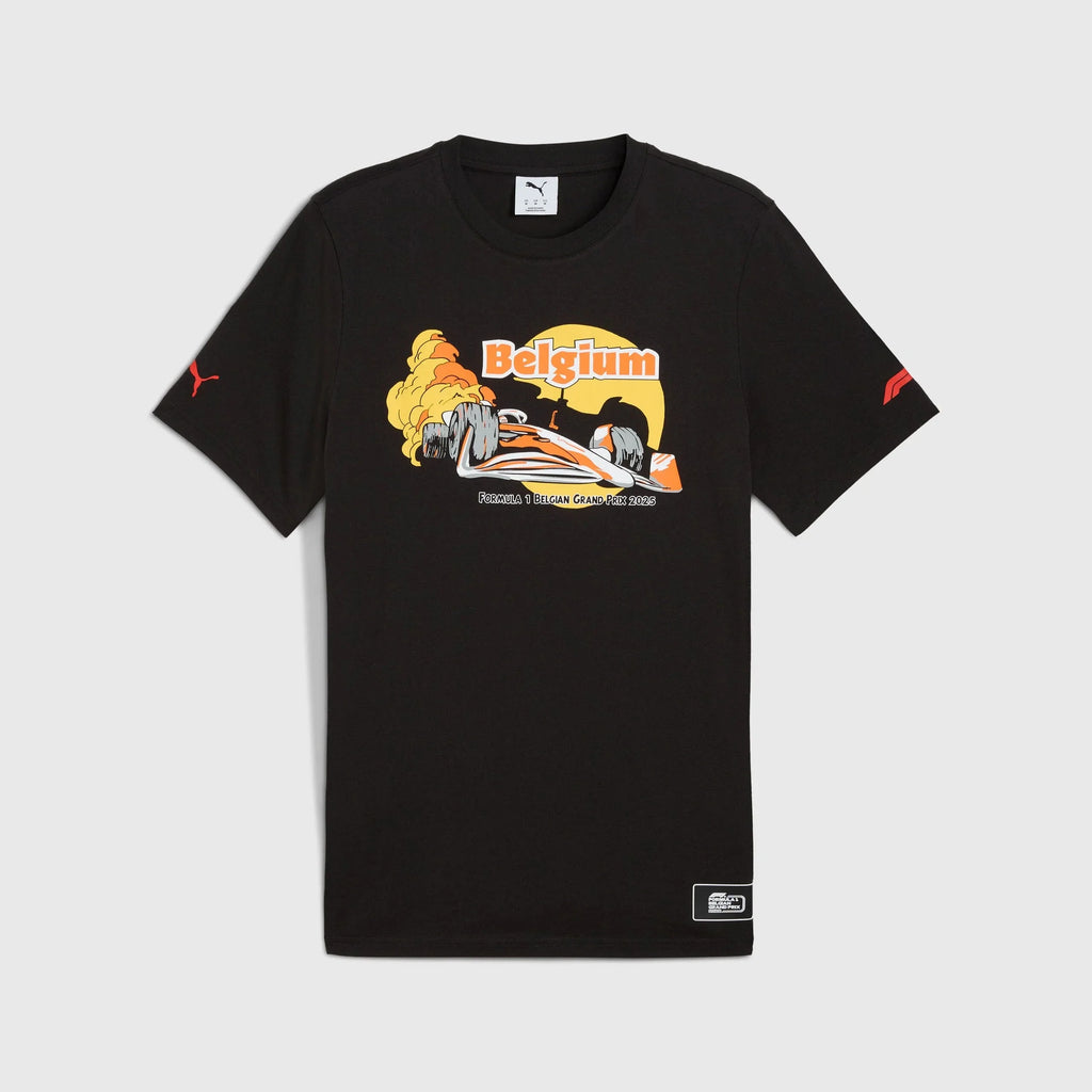 Formula 1 Tech Collection F1 Belgium GP T-Shirt - Black Endless Racegear