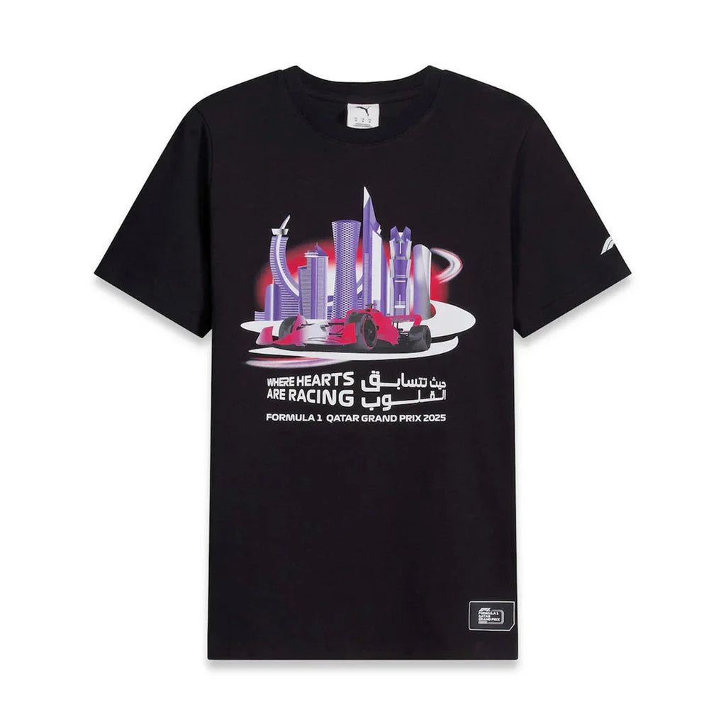 Formula 1 Tech Collection F1 Qatar GP T-Shirt - Black/White T-shirts Formula 1 XS Black 