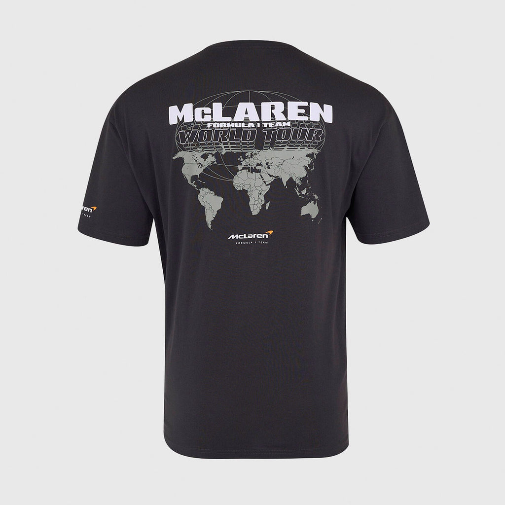McLaren F1 Kids Core World Tour Graphic T-Shirt - Youth White/Phantom Endless Racegear