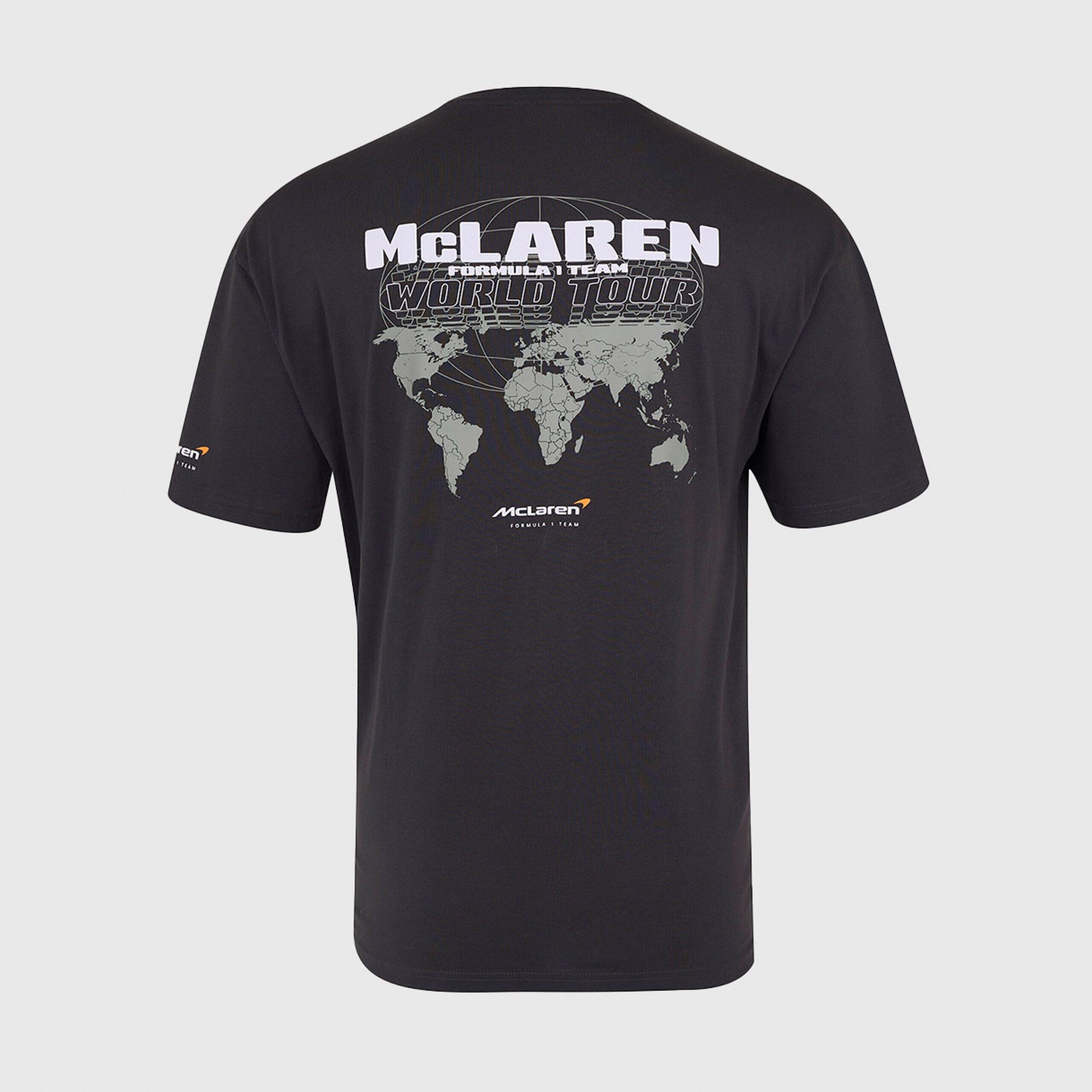 McLaren F1 Kids Core World Tour Graphic T-Shirt - Youth White/Phantom Endless Racegear