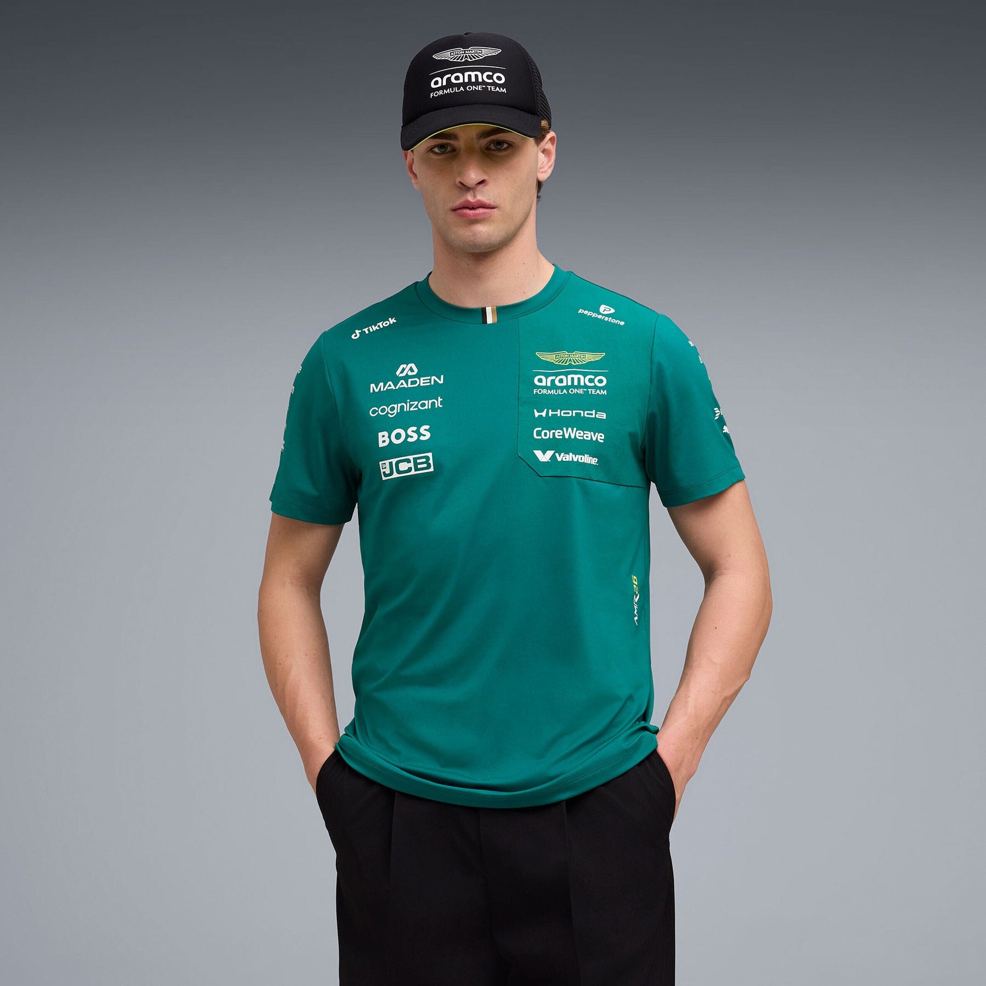 Aston Martin F1 2026 Team T-Shirt - Green Lux Aston Martin F1