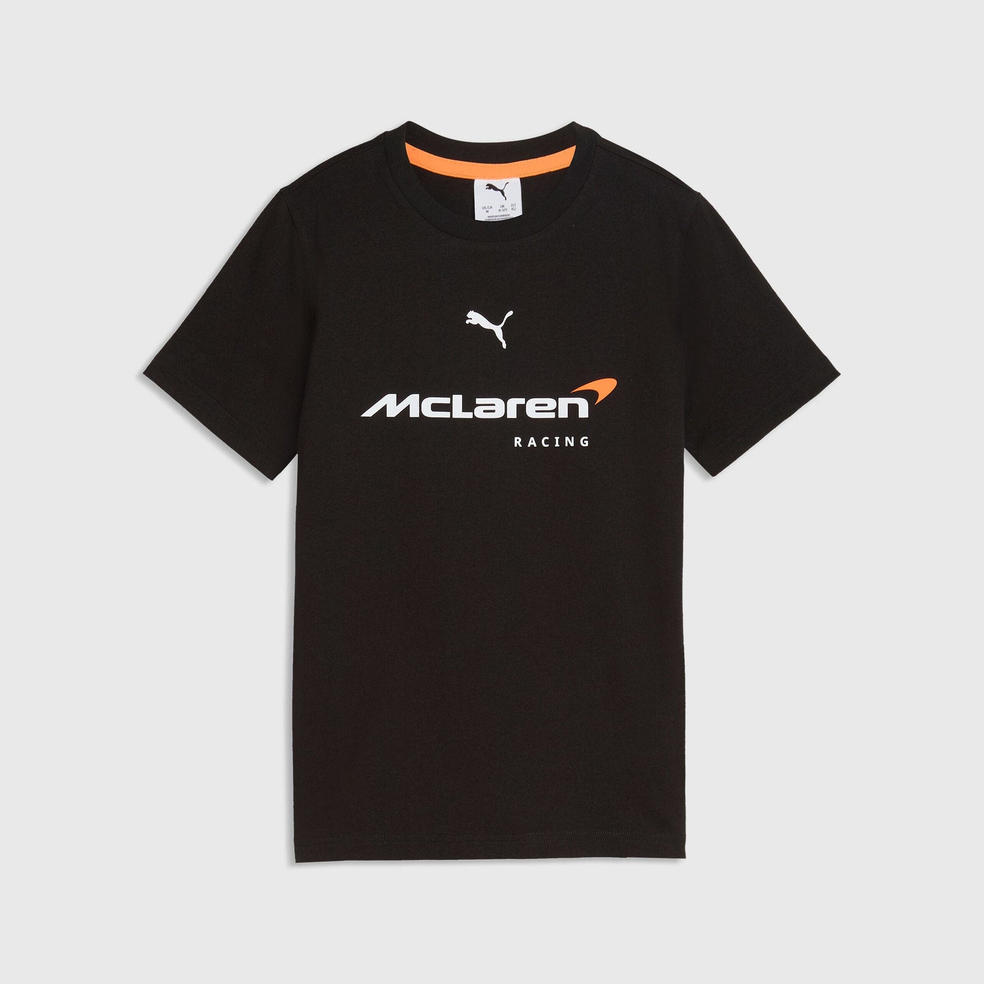 McLaren F1 Kids Core Large Logo T-Shirt - Youth Papaya/Puma Black T-shirts McLaren XS-116 Black 