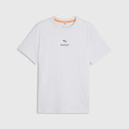 McLaren F1 Essentials Small Logo T-Shirt - Puma Black/Papaya/White Glow Heather T-shirts McLaren XS White 