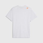 McLaren F1 Essentials Small Logo T-Shirt - Puma Black/Papaya/White Glow Heather McLaren