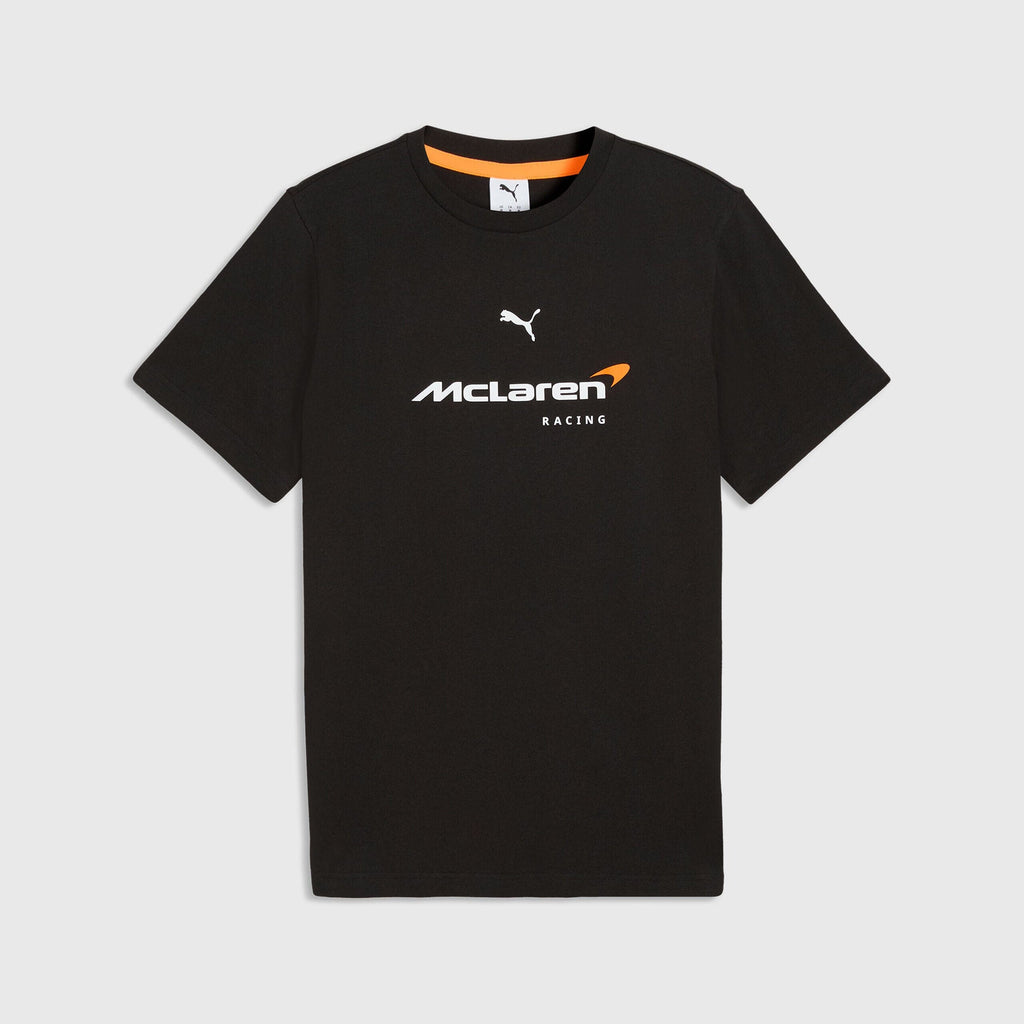 McLaren F1 Essentials Large Logo T-Shirt - Puma Black/Papaya T-shirts McLaren XS Black 