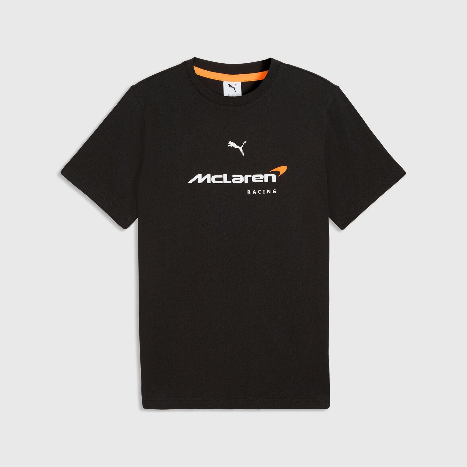 McLaren F1 Essentials Large Logo T-Shirt - Puma Black/Papaya T-shirts McLaren XS Black 