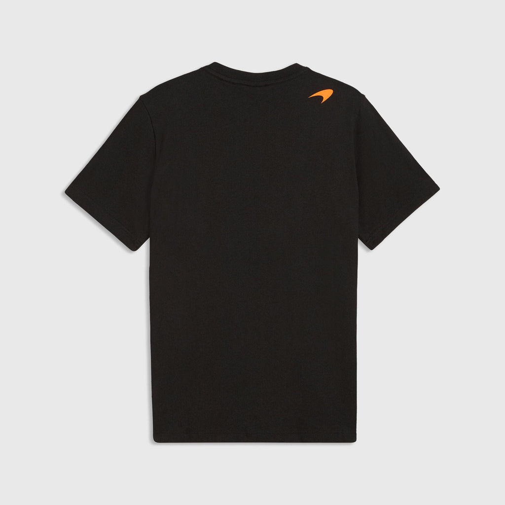 McLaren F1 Essentials Large Logo T-Shirt - Puma Black/Papaya McLaren
